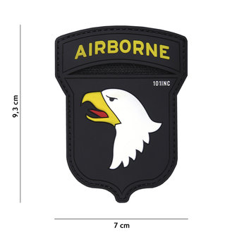 101 INC 3D PVC patch &quot; Airborne 101st &quot; black