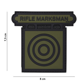 101 INC 3D PVC patch &quot; Rifle Marksman &quot; green