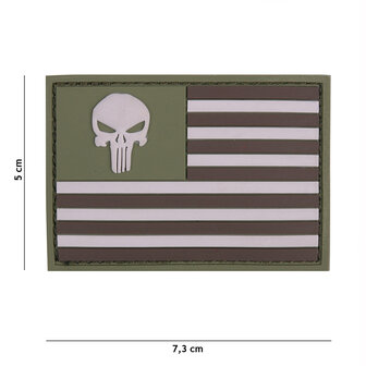 101 INC 3D PVC patch &quot; Punisher USA &quot;