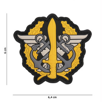 101 INC 3D PVC patch &quot; Corps Mariniers &quot; yellow