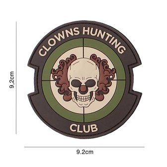 101 INC 3D PVC patch &quot; Clowns Hunting Club &quot; multi