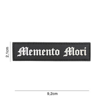 101 INC 3D PVC patch &quot; Memento Mori &quot; black/white