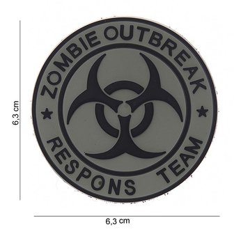 101 INC 3D PVC patch &quot; Zombie outbreak respons team &quot;