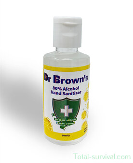 Dr. Brown&#039;s Desinfecterende handgel 50ml, 80% alcohol, lemon