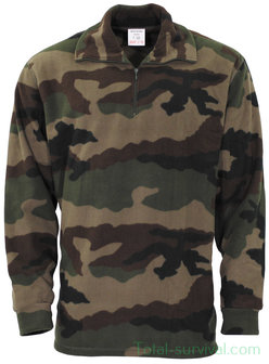 French Army Fleece Polar-Shirt F1, CCE with zipper