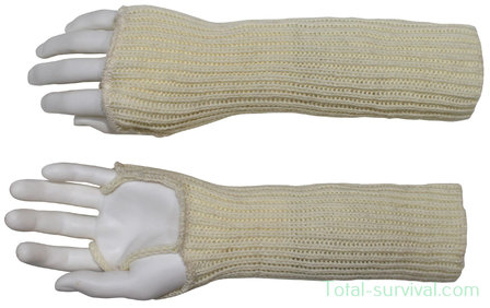 Bracelets d&#039;hiver thermiques de l&#039;arm&eacute;e britannique, laine, blanc