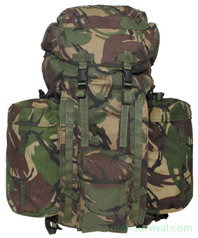 British backpack 100L &quot;PLCE LONG&quot; with side pockets, Woodland DPM