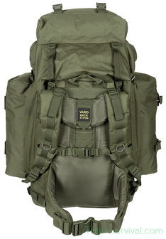 MFH Trekkingrucksack &quot;Mountain&quot;, 100l, mit Daybag Seitentaschen, oliv gr&uuml;n