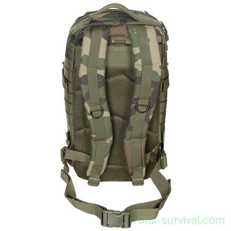 MFH US Backpack 30l, Assault I, Woodland