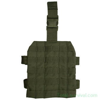 Mil-tec MOLLE magazine bag holder, leg mount, OD green