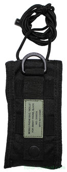 MFH mobile phone pouch &quot;Molle&quot;, black, lanyard