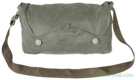 Poolse NBC/CBRN protective coverall met handschoenen en tas, grijs