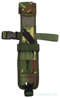 Dutch army leg holster for knife or bayonet, Molle, Woodland DPM