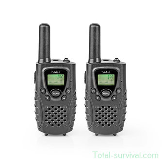 Nedis TK0800 PTT/VOX communication portofoon set, tot 8 km