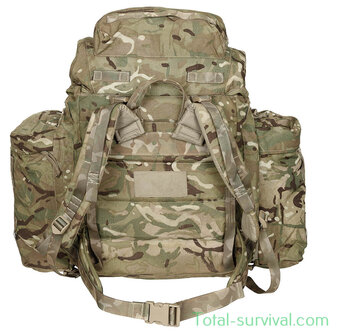 British rucksack and frame &quot;INF Short Convoluted back&quot; with side pockets, MTP IRR