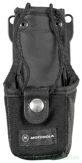 Britse politie Motorola portofoon draagtas met riembevestiging, nylon, zwart