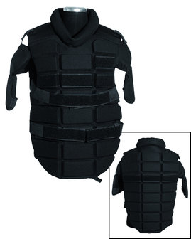 Mil-tec Anti Riot impact resistant safety vest, black