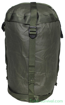 British compact compression bag for sleeping bag, OD green