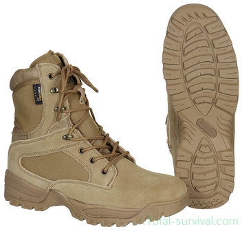 MFH Boots, &quot;Mission&quot;, Cordura, lined, coyote tan