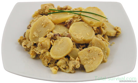 MFH Pommes de terre saut&eacute;es avec lard et &oelig;uf, en pleine conserve, 400g, nourriture d&#039;urgence