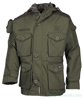 MFH Commando Jacket &quot;Smock&quot;, Rip Stop, OD green