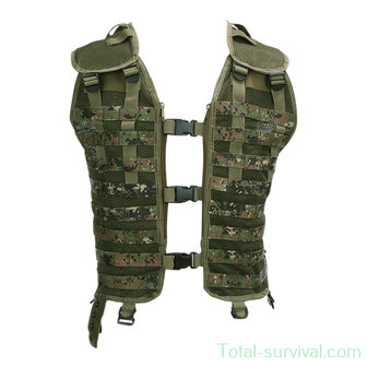 101 Inc Gilet de transport de charge tactique Molle, marpat digital woodland