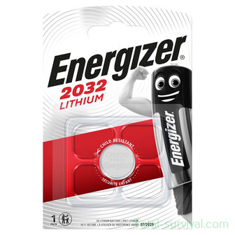 Energizer 3V lithium CR2032 button cell battery, 240 mAh