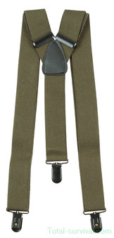 MFH suspenders, Y-model, OD Green