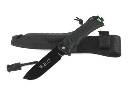 Ganzo Fixed Blade Survival knife, black