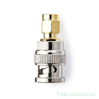 CBA SMA-Male / BNC-Male adapter, 50 Ohm