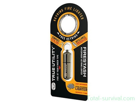 True Utility FireStash Clam Mini-Feuerzeug, nachf&uuml;llbar