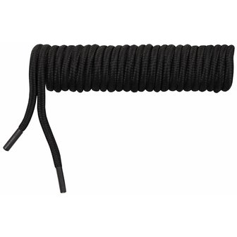 MFH Shoelaces, black, 210 cm