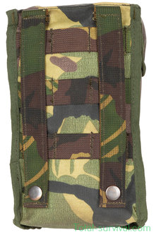Dutch army Molle utility pouch for Crusader canteens, woodland DPM