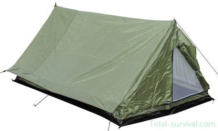 MFH compact trekking tent 2-person, &quot;Minipack&quot;, OD green
