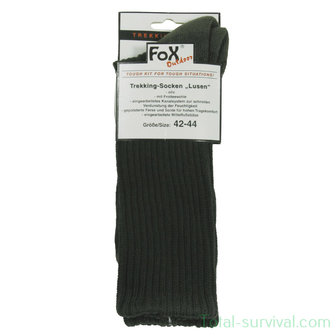 Fox outdoor trekking socks, &quot;Lusen&quot;, OD green, terry sole