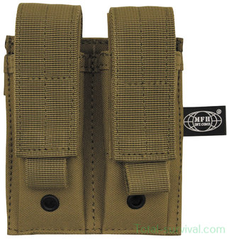 MFH double ammo pouch small, &quot;MOLLE&quot;, coyote tan