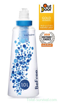 Filtre &agrave; eau Katadyn BeFree avec bouteille pliable de 1 L
