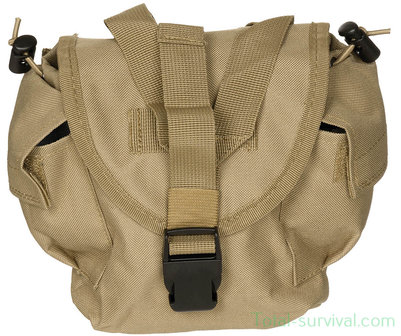 MFH canteen pouch, MOLLE, coyote tan