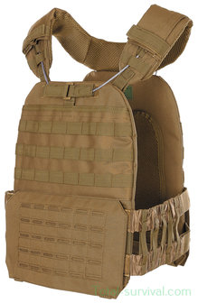 MFH Plate carrier vest &quot;Laser MOLLE&quot;, Coyote tan