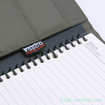 Fosco polyester notebook Outdoor large, OD green