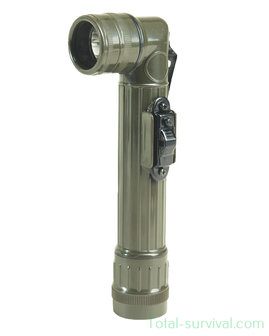 Mil-tec US LED anglehead flashlight medium, army green