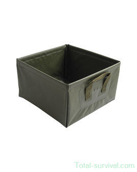 Mil-Tec Foldable bucket / wash bowl 13L PVC, OD green