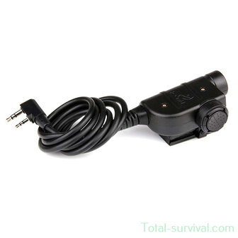 Z-Tactical Z125 Kenwood / Nato jack P.T.T. headset adapter 2-pin connector