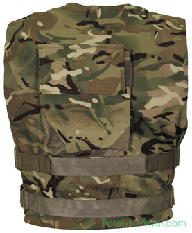 British cover body armour vest, ECBA + IS, MTP multicam