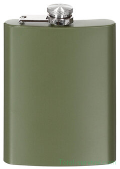 Fox outdoor Hip Flask, Stainless Steel, OD green, 8 OZ, 225 ml