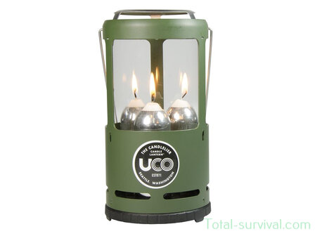 Uco Candlelier 3-candle Lantern Green