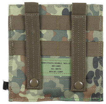 MFH Magazintasche, 2-fach, &quot;MOLLE&quot;, Flecktarn