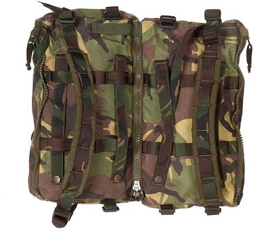 Dutch army Daypack backpack / side bags 2x10L, DPM camo