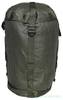British compression bag large for sleeping bag, OD green