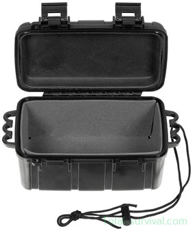 MFH ABS transport case compact, Schwarz, IP-65
